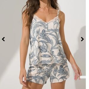 Floral Print Women's Sleepwear Cool Nights Four Piece Set